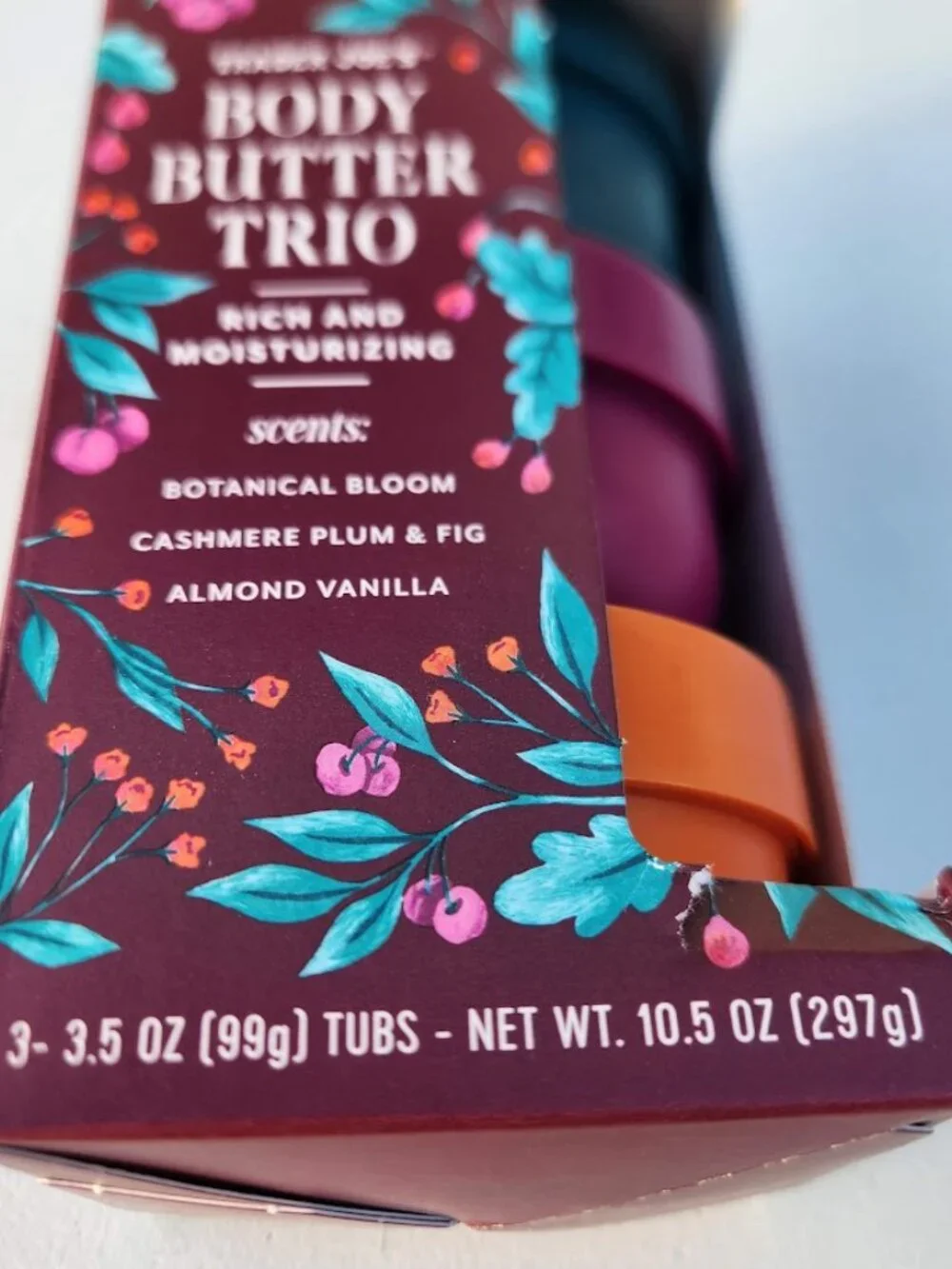 NEW Trader Joe's Body Butter Trio Gift Set Moisturizer Trader Joes Set of 3 Incl